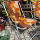Pair of vintage camping chairs
