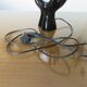 Black ceramic lamp in the shape of hands 70s