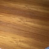 Table modulable ronde teck vintage  pied central