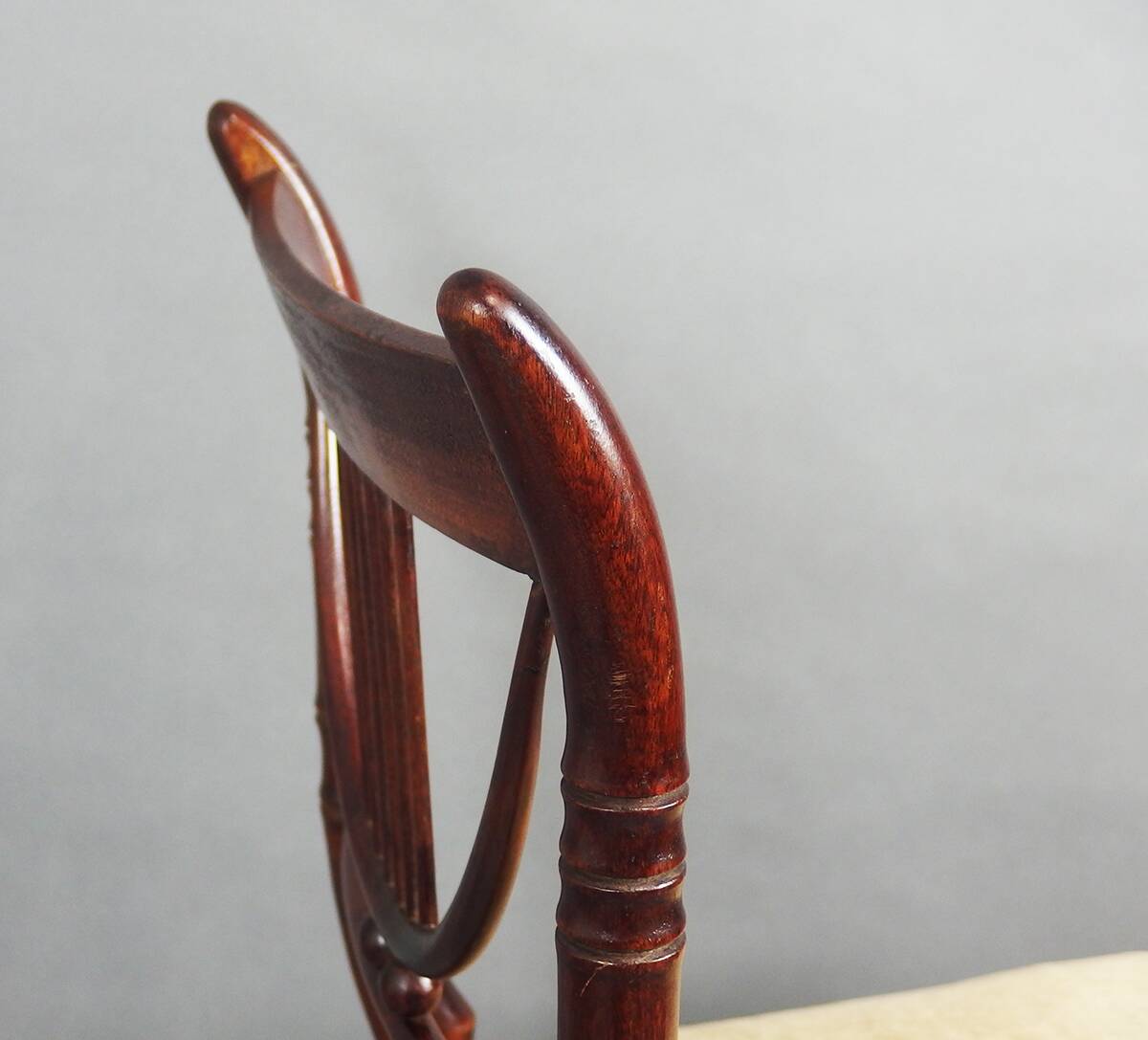 Set of six faux bamboo style chairs