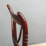 Set of six faux bamboo style chairs