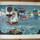 Lithograph by jean-pierre alaux (1925-2020) official painter of the navy