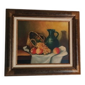 Still life with fruit signed Leroux
