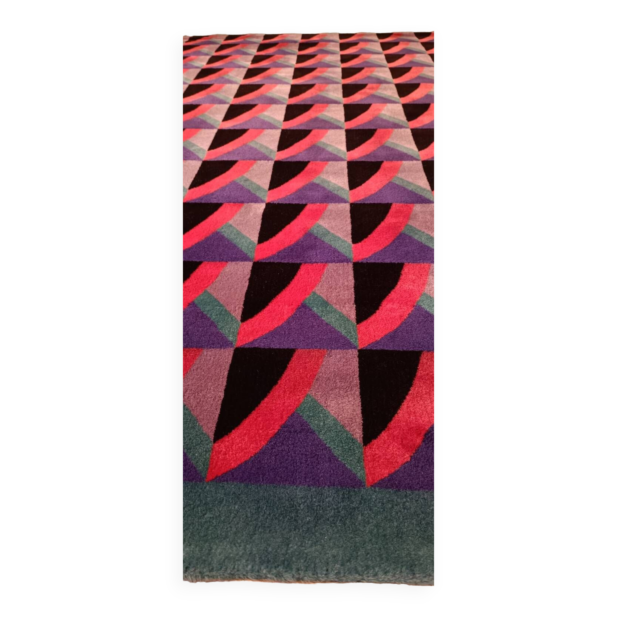 Tapis vintage en laine de style italien Or-Art.