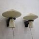 Pair original Le Klint 204 “Mushroom” lamps, designed by Vilhelm Wohlert