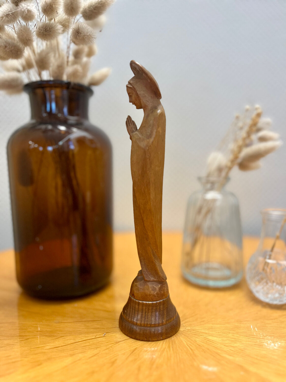 Virgin Mary statuette vintage 1970