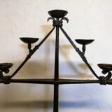 Candélabre en fer forgé