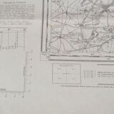 Melun (Seine-et-Marne) Red German Geographical Map : Northern War Zone