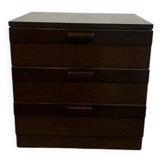 Commode vintage de style brutaliste