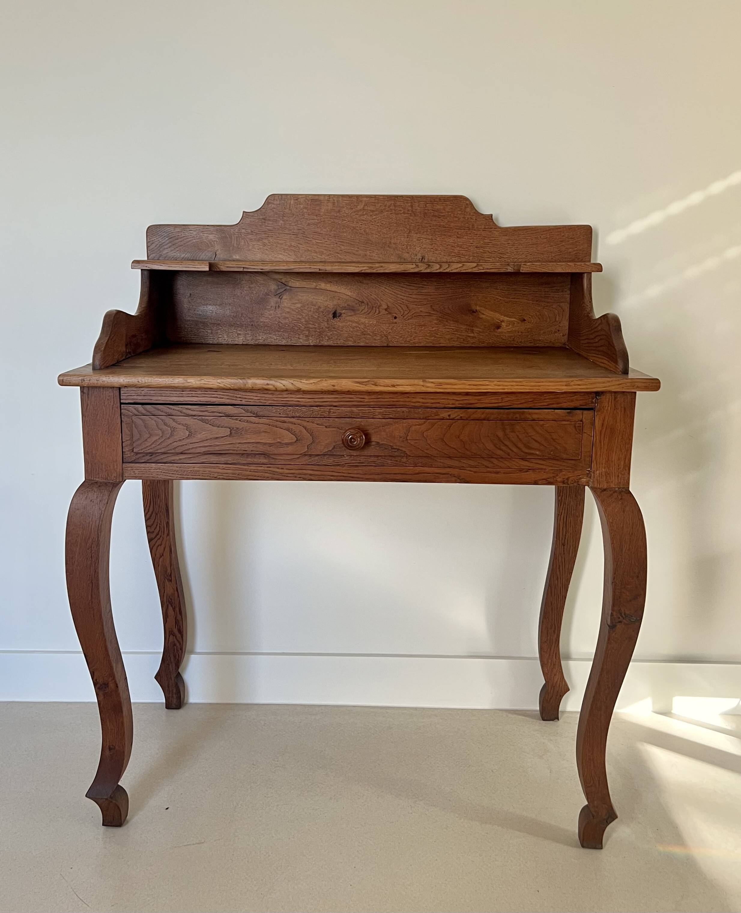 Oak desk in the Louis XV style.