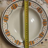 Lot - 7 soup plates - BADONVILLER earthenware - BAYARD model Numbered