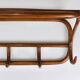 1900s Thonet Vienna Art Nouveau Secessionist Bentwood Wall Coat Rack, Austria