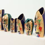 Set of six vases from Sesto di Fiamma, Italy, 1950s.