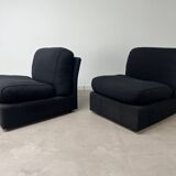 2 Ligne Roset armchairs from the 1970s.