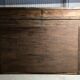 Large mirror - Indian carved wooden headboard