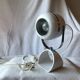 Vintage eye ball table lamp 1970 Italian Prova white