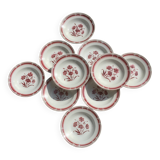 10 Fenal BADONVILLER soup plates - opaque porcelain - vintage
