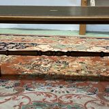 Mahogany coffee table and leather top