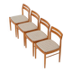 Ensemble de 4 chaises de salle à manger par H.W. Klein pour Bramin