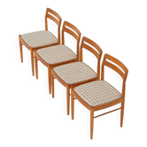 Set of 4 dining chairs by H.W. Klein for Bramin