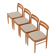Ensemble de 4 chaises de salle à manger par H.W. Klein pour Bramin