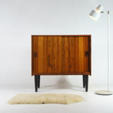 Vintage Danish retro hi-fi furniture in rosewood