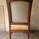 Fauteuil en acajou et placage d'acajou d'époque Restauration, vers 1820