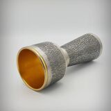 Brutalist metal chalice cup, Spain, 1960s