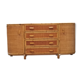 Rattan sideboard, year 70