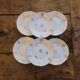 6 Sarreguemines dessert plates, Fleurs de France design. 1950s