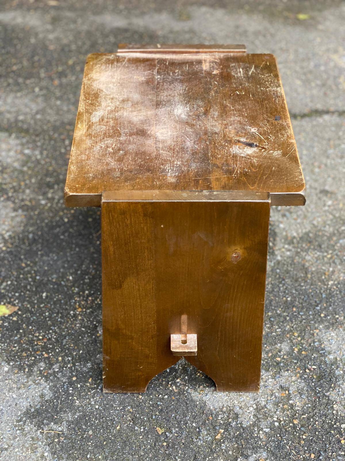 Scandinavian solid wood stool 1950