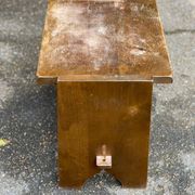 Tabouret scandinave en bois massif 1950