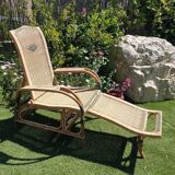Rattan lounge chair called “Grand-Mère”