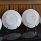 4 white earthenware dinner plates by k&g Lunéville blue blida model
