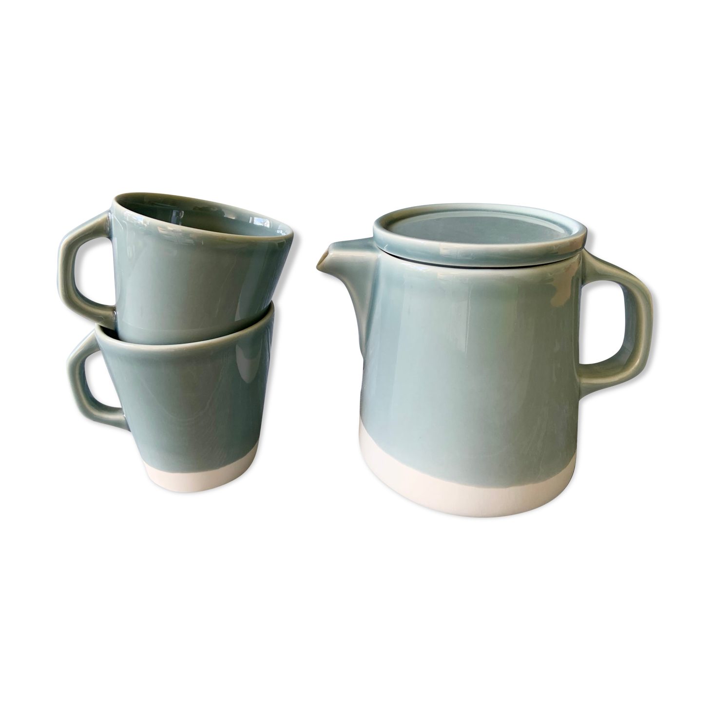 Teapot and mugs Jars Grey Oxyde Canteen