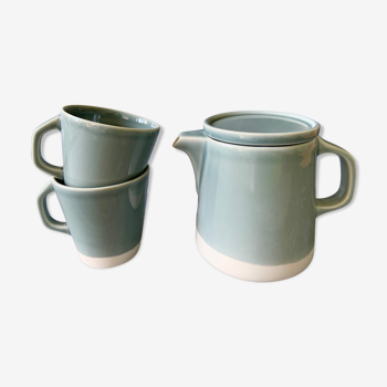 Teapot and mugs Jars Grey Oxyde Canteen