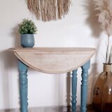 Console small renovated solid wood desk