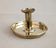 Yellow copper hand candle holder