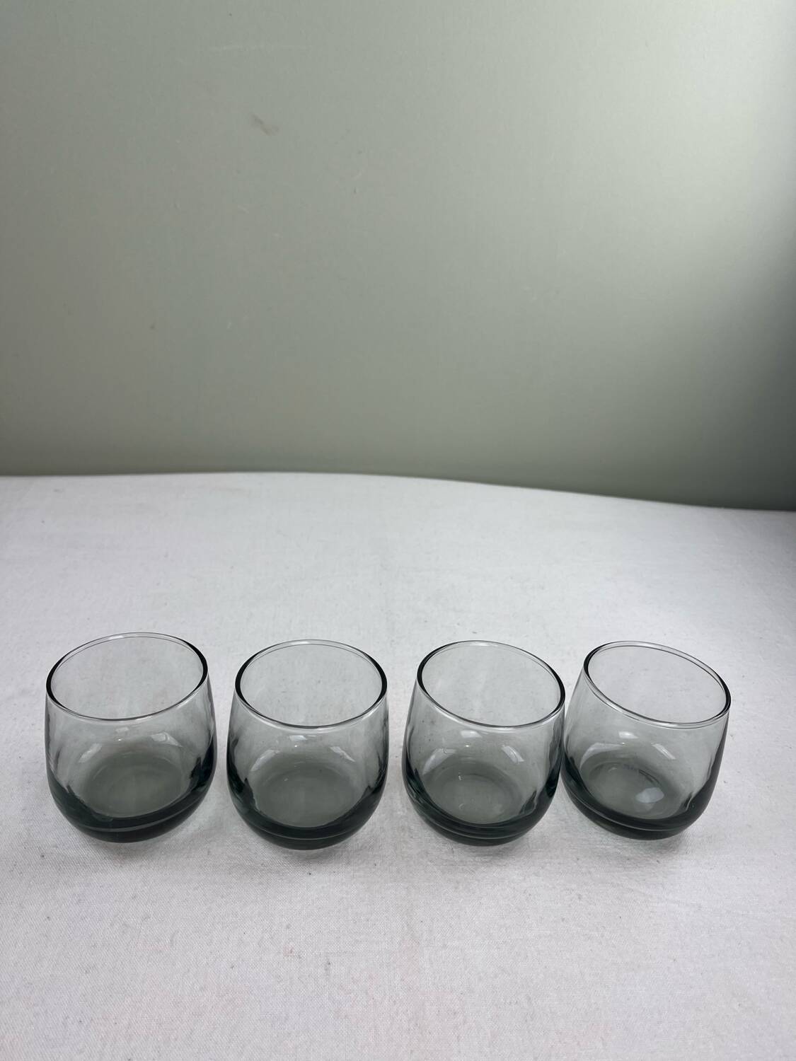 Vintage grey glass
