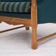 1970s, Danish armchair, furniture wool, solid oak wood.