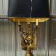 Very large Empire lamp / Egyptian Revival in gilded bronze with an eagle.
