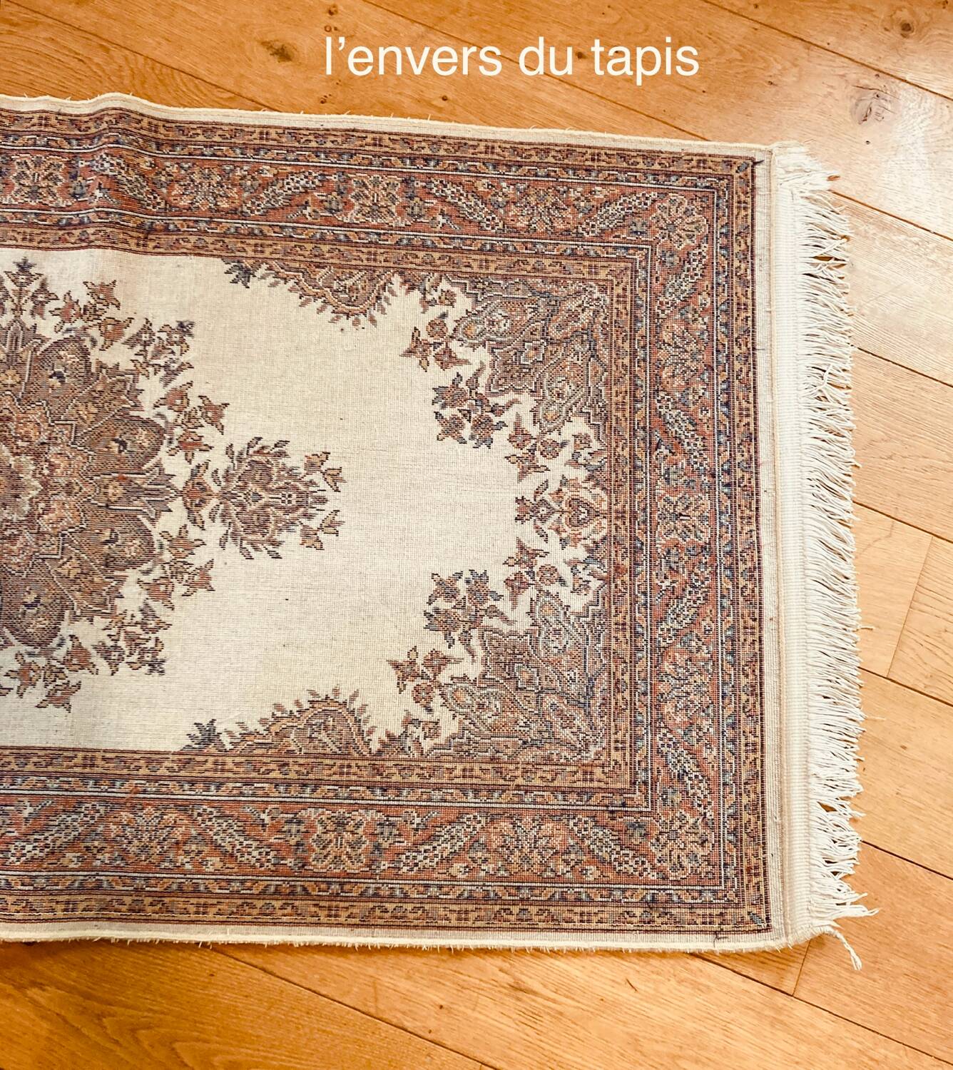 Tapis d’Orient en pure laine vierge tissée main époque XXe