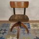 Adjustable Scandinavian oak office chair – Denmark, 1940