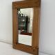 Antique pine mirror 22x34cm