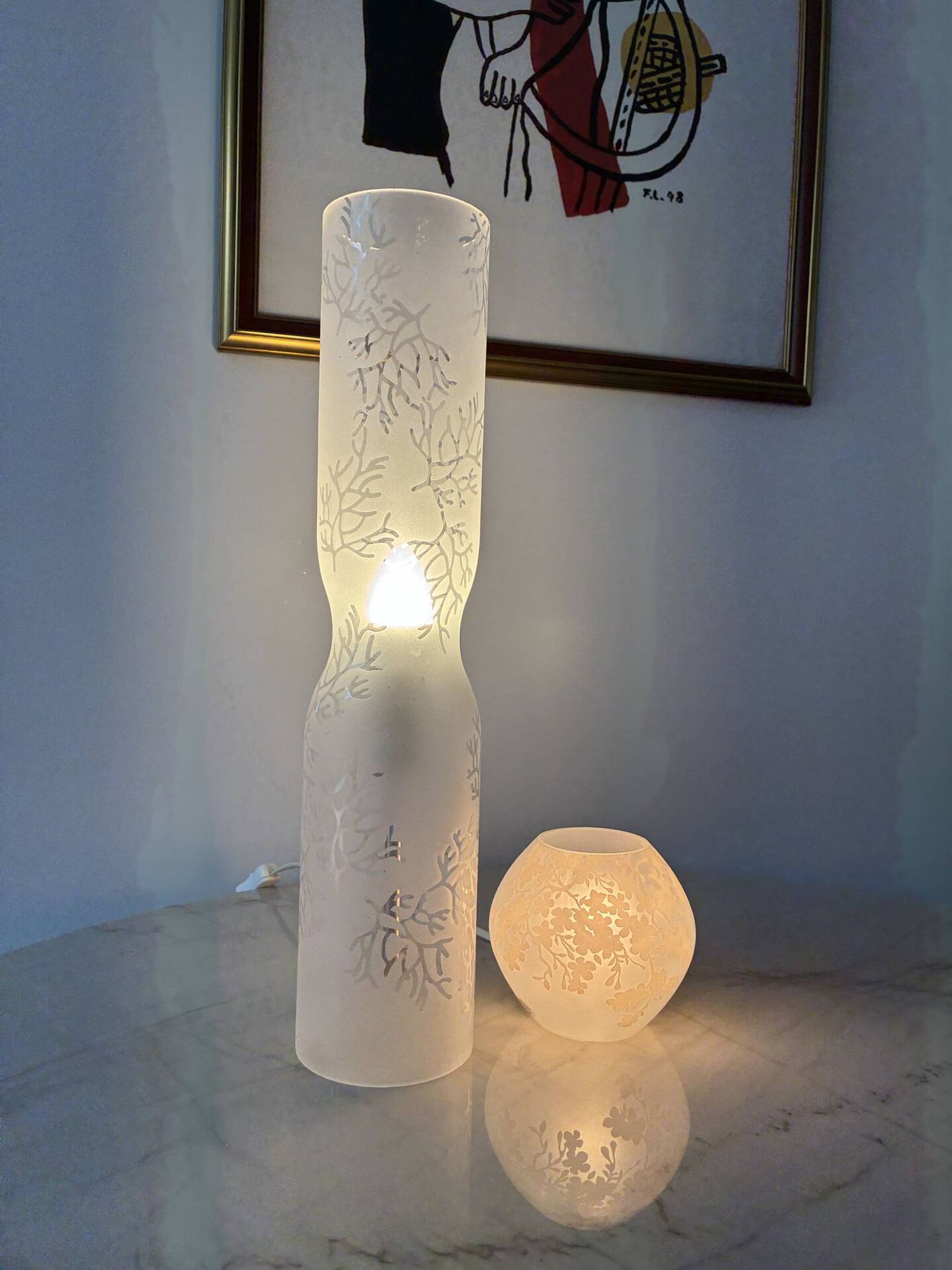 Paire lampes IKEA Knubbig  1990 par Michiko Nakata