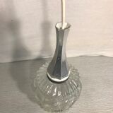 Old glass molded shape geometric shape years 70