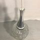 Old glass molded shape geometric shape years 70