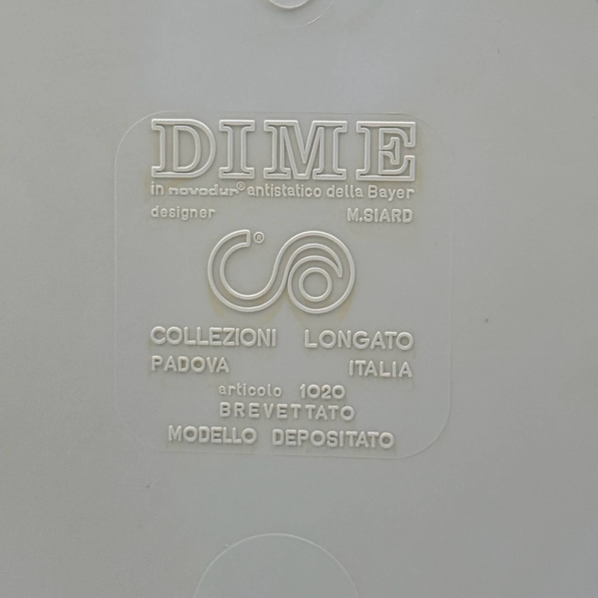 Cube de rangement design DIME Marcello Siard Longato Italie années 70