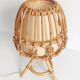 Midcentury Bamboo and Rattan Table Lamp, Attributed to Louis Sognot