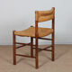 Set of 4 chairs model Dordogne, edition Sentou, 1950.
